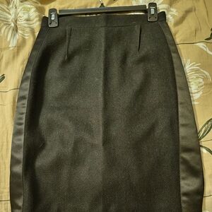BCBGMaxAzria Black Knee-Length Pencil Skirt for Work